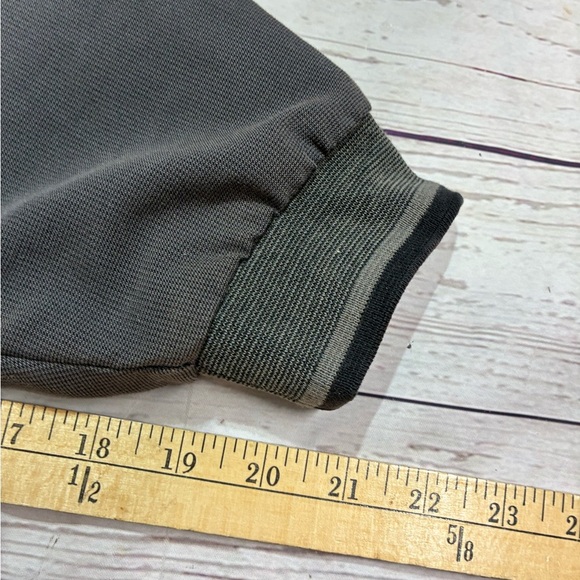 Vintage Gray V-Neck Lightweight Windbreaker Sweater Pullover Jacket Made in‎ USA - Picture 11 of 12